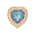Broša "Kristāla Sirds (Vitrail Light)" ar Swarovski™ kristāliem